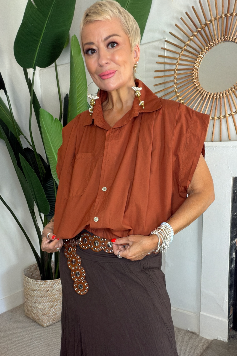Bubble Hem Shirt