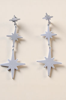 Triple Star Drop Earrings