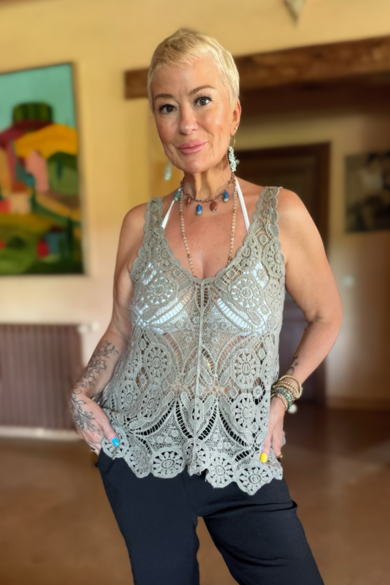 Porto Crochet Vest