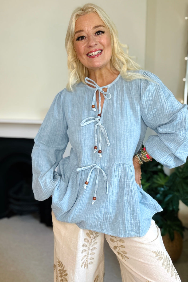 Bella Tie Front Top