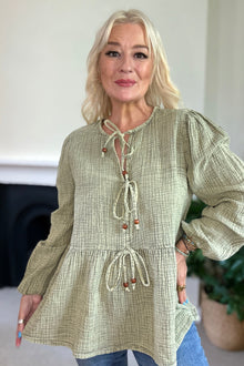 Bella Tie Front Top