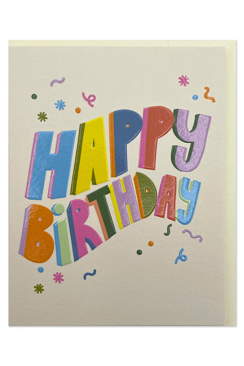 Mini Happy Birthday Card