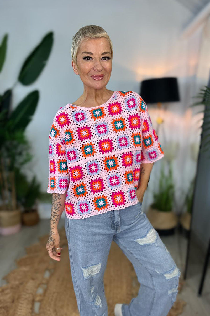 Sunwoven Crochet Jumper