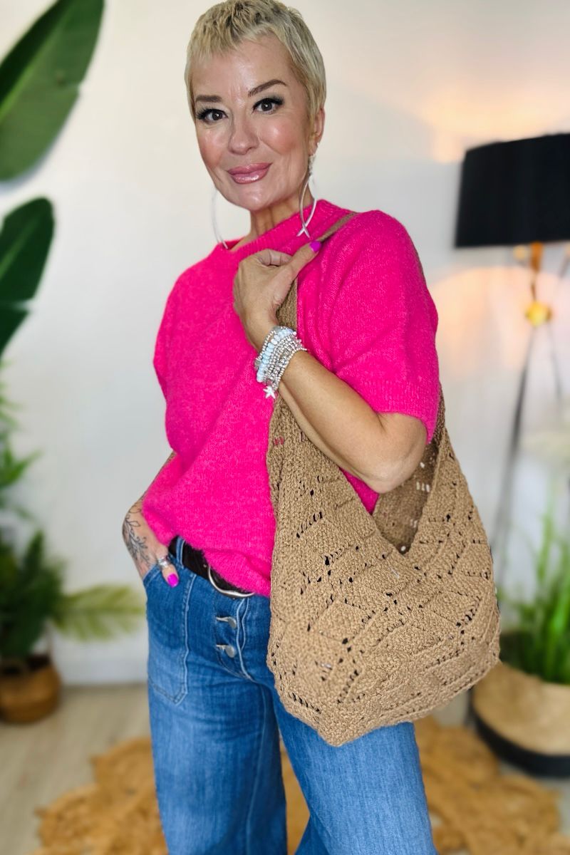 Lina Crochet Shoulder Bag