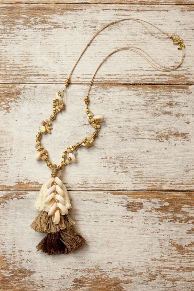 Nala Tassel Necklace - Neutral