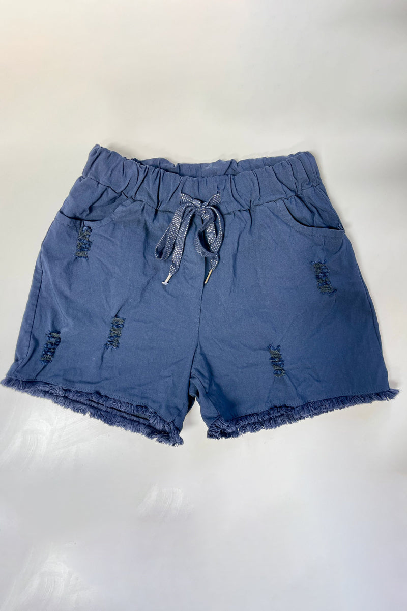 Everyday Stretch Frayed Shorts
