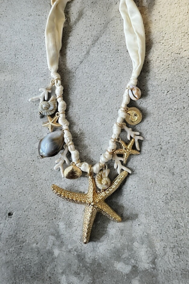 Ariel Ribbon Beach Necklace