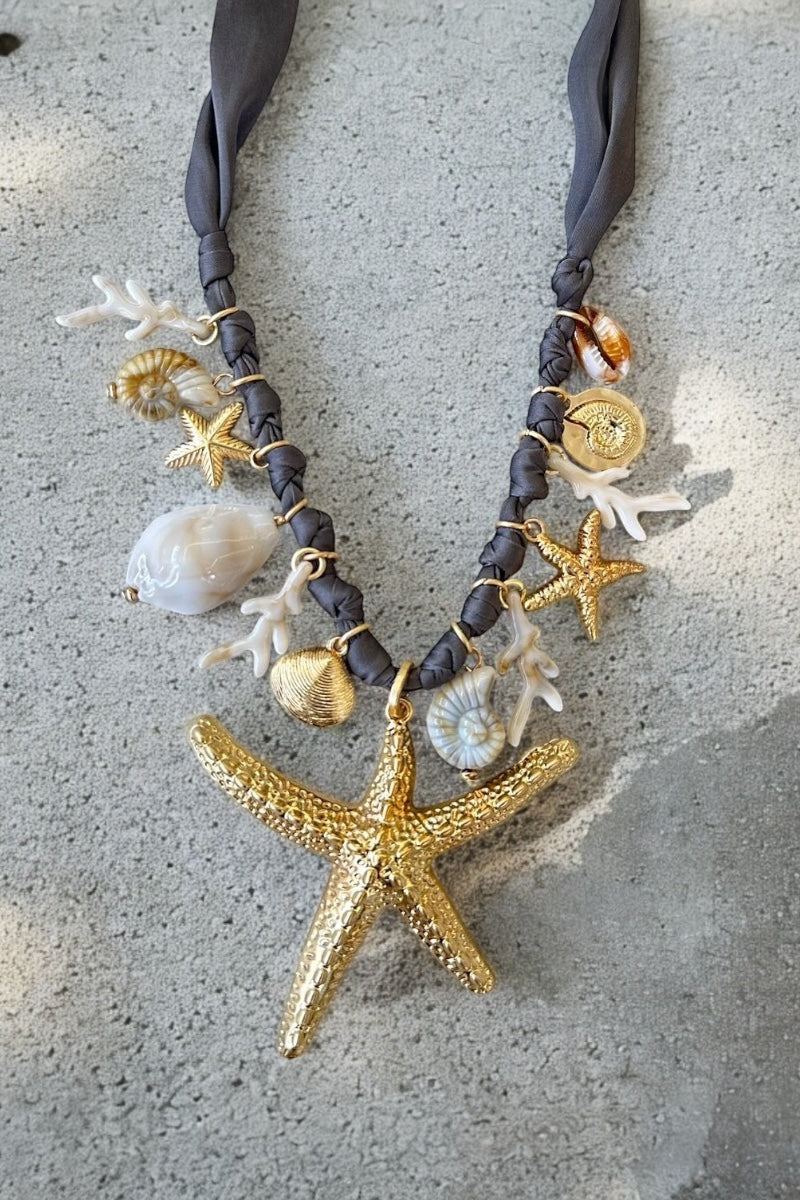Ariel Ribbon Beach Necklace