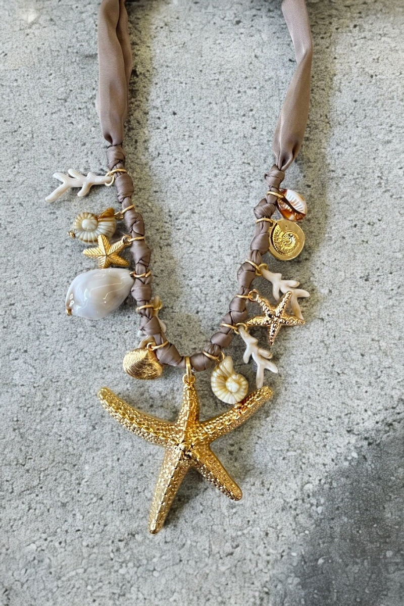 Ariel Ribbon Beach Necklace