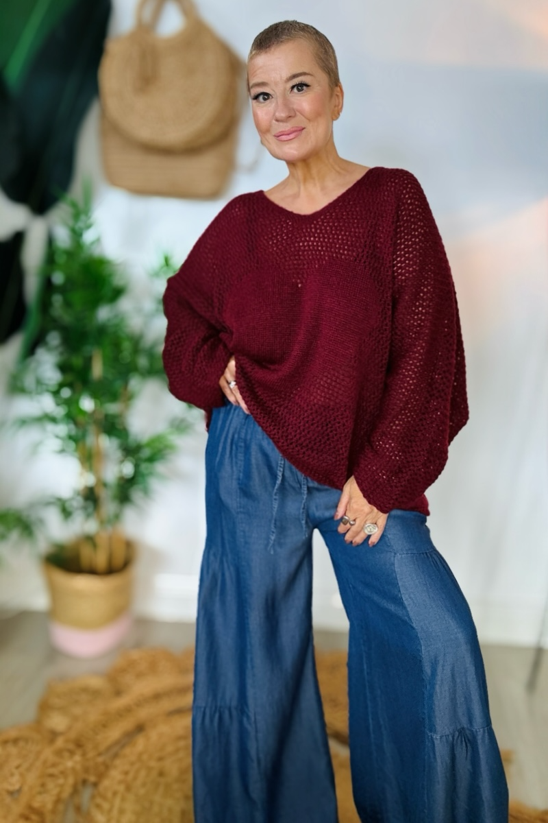 Summer Heart Open Knit
