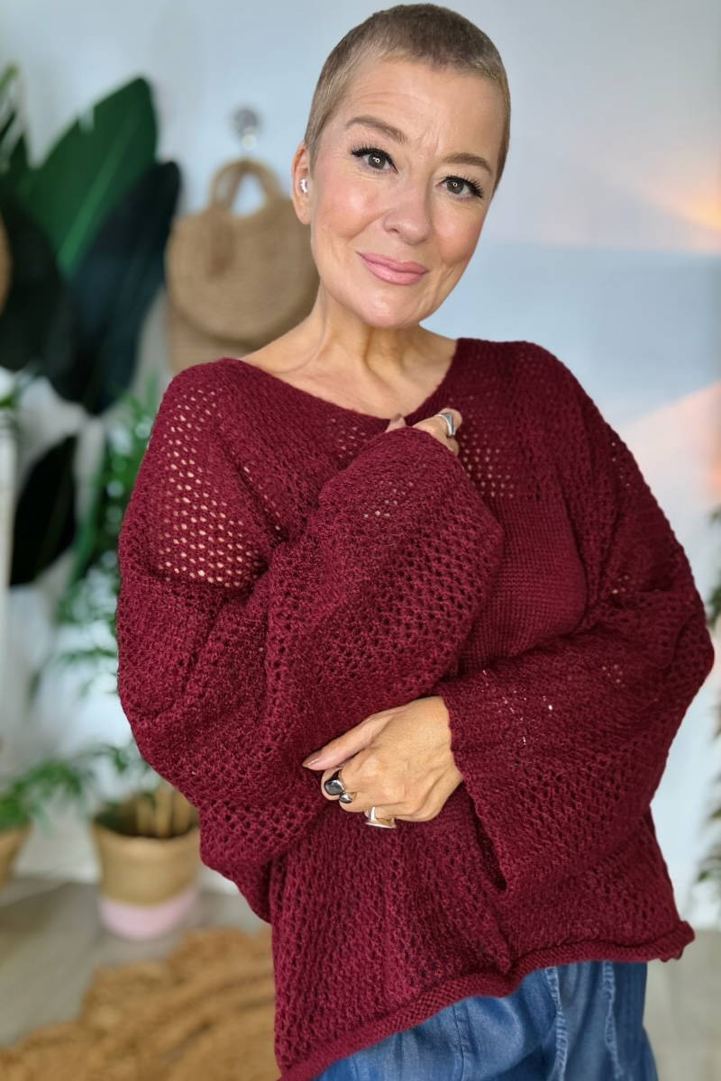 Summer Heart Open Knit