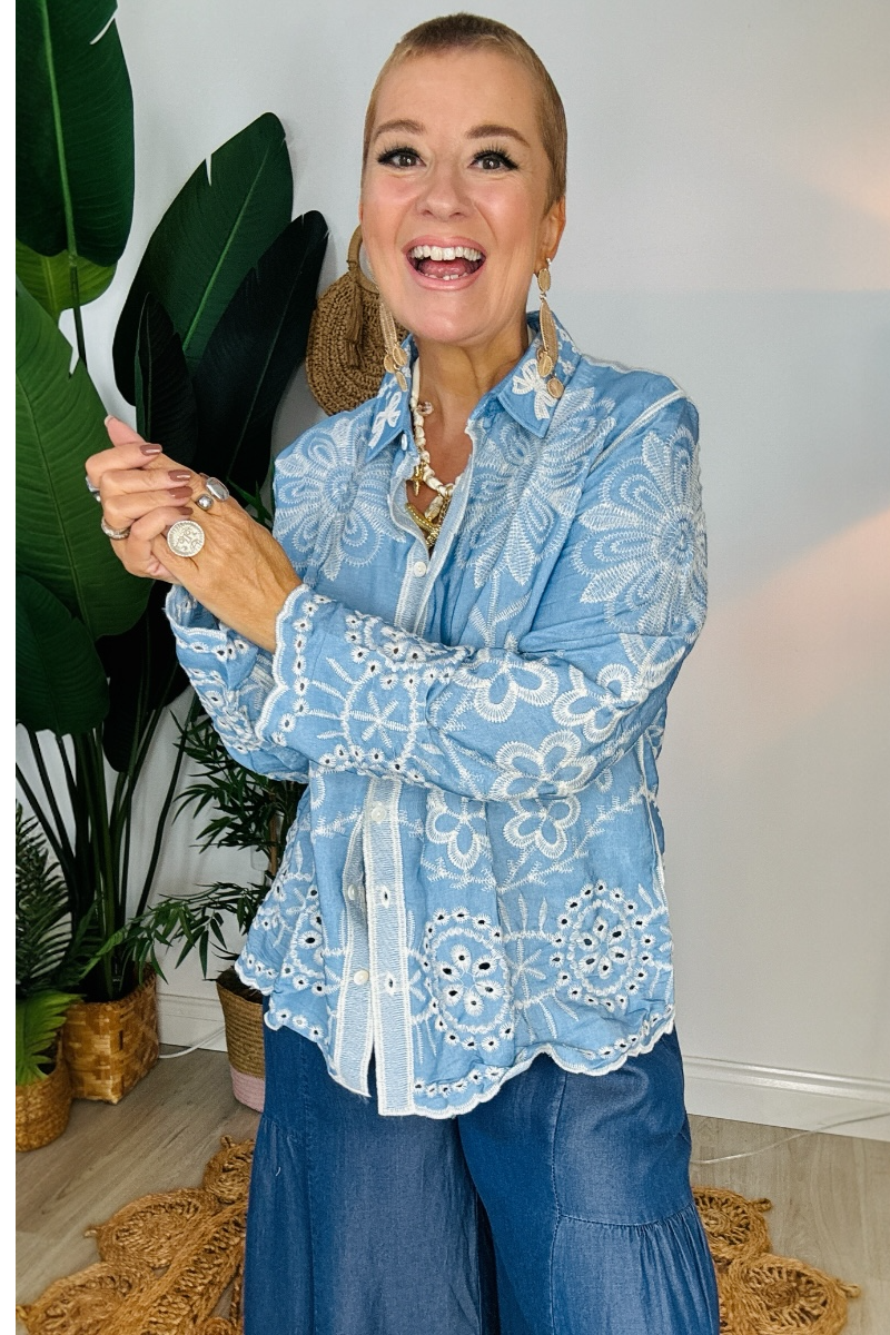 Cleo Broderie Shirt