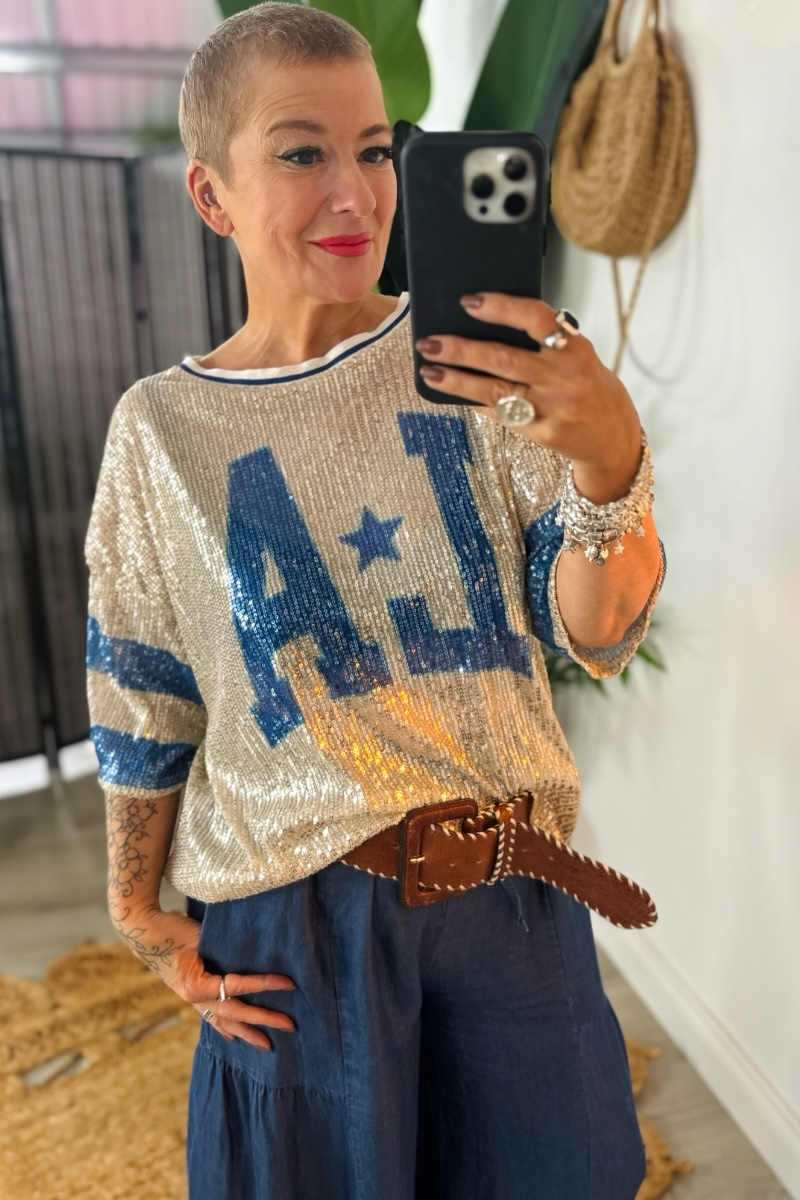 Brooklyn Sequin Top
