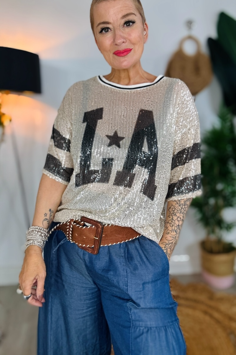 Brooklyn Sequin Top