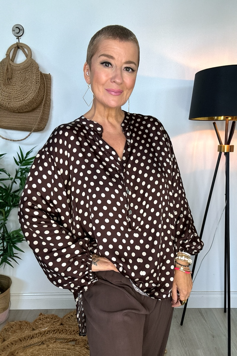 Florie Silk Mix Blouse