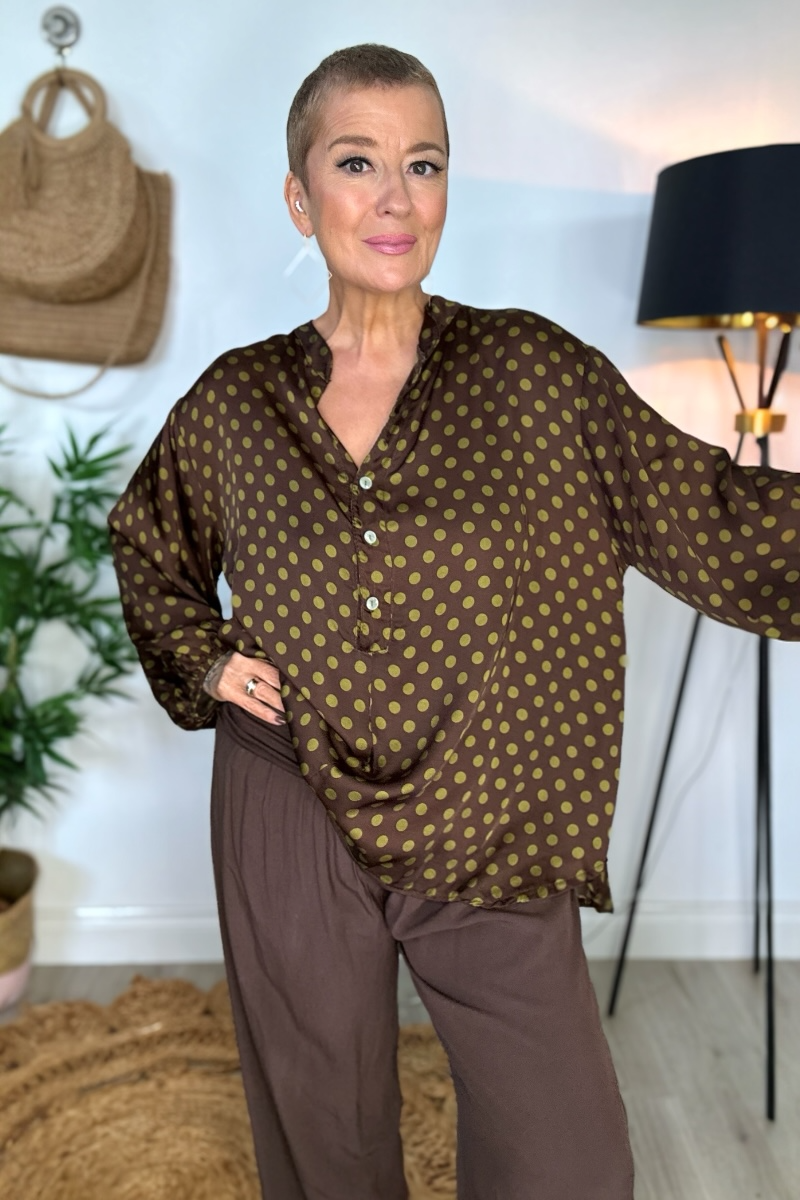 Florie Silk Mix Blouse