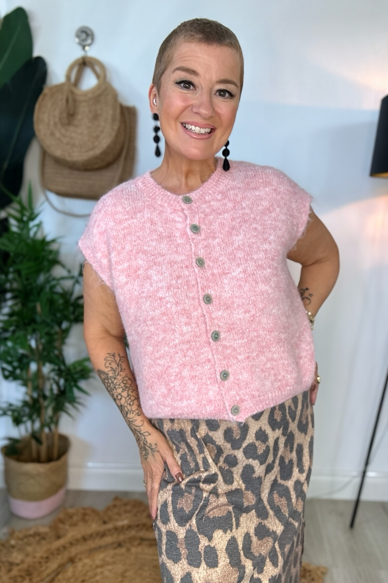 Clara Sleeveless Cardigan