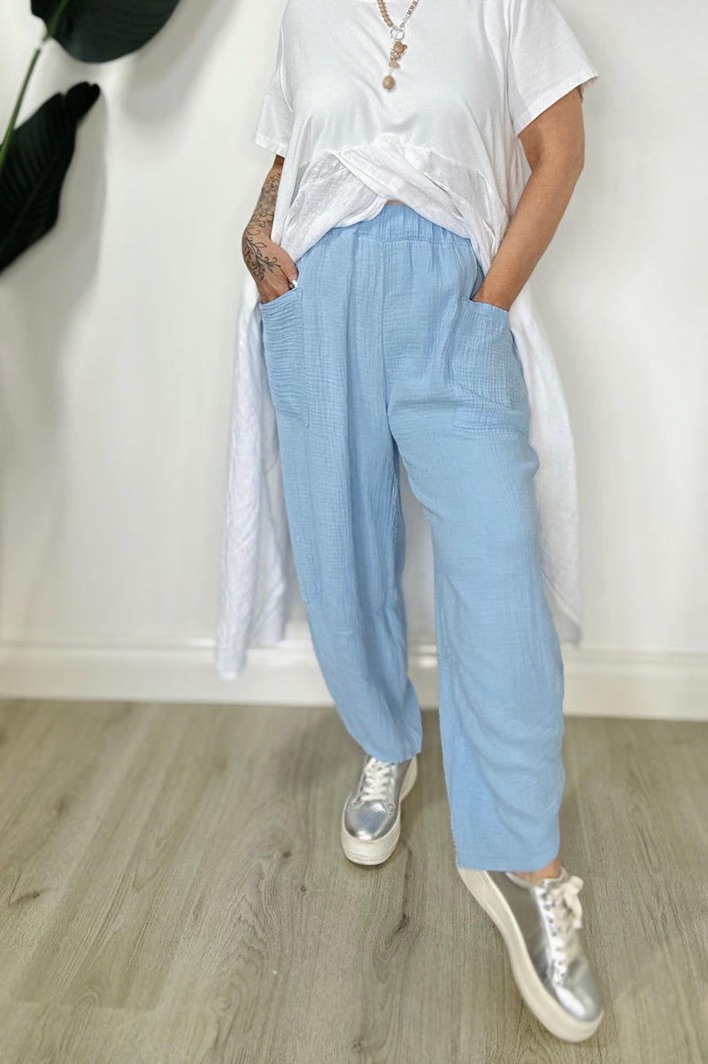 Cotton Waffle Brooke Balloon Pants