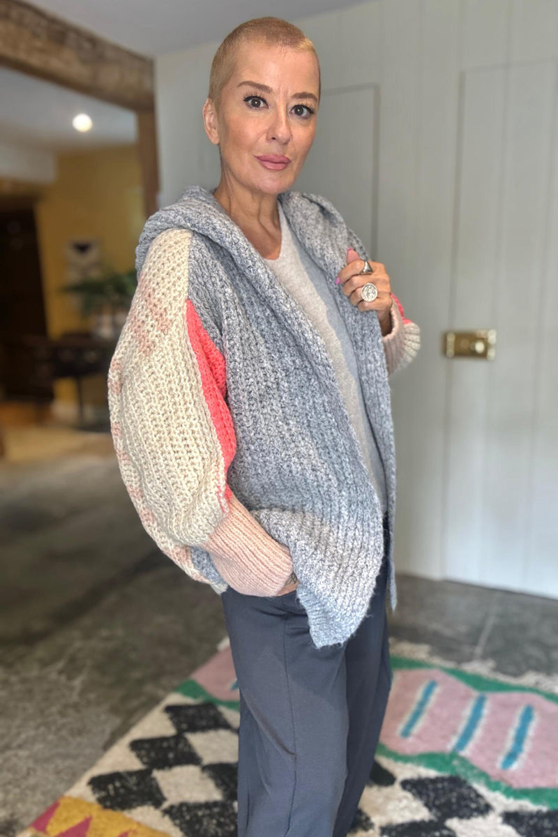 Jessie Hooded Knitted Cardigan