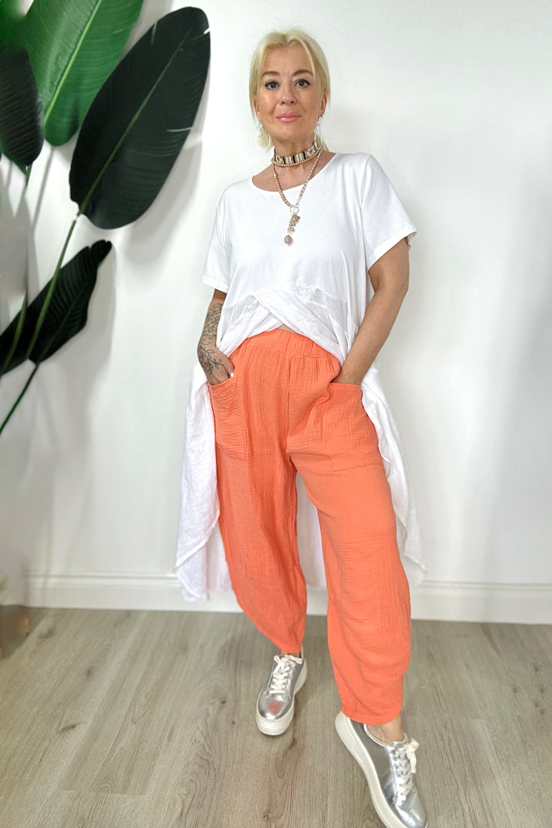 Cotton Waffle Brooke Balloon Pants
