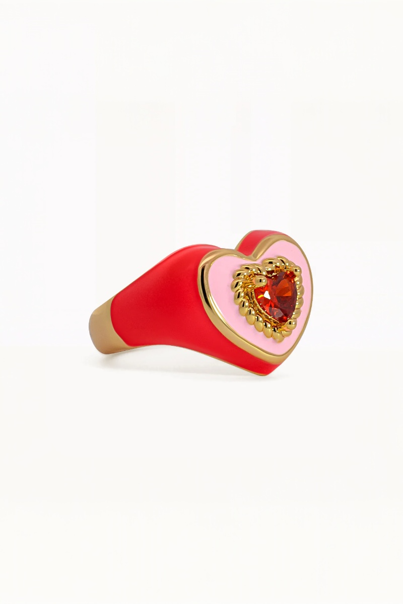 XUXA Love Heart Enamel Ring