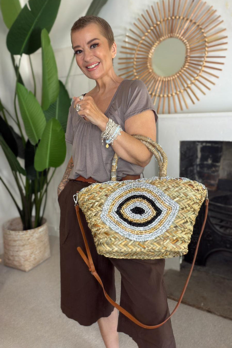 Eye Basket Bag