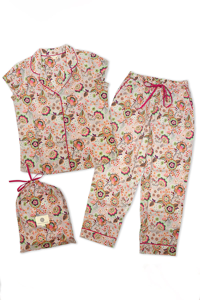 POM Paisley Floral Cotton Pyjamas