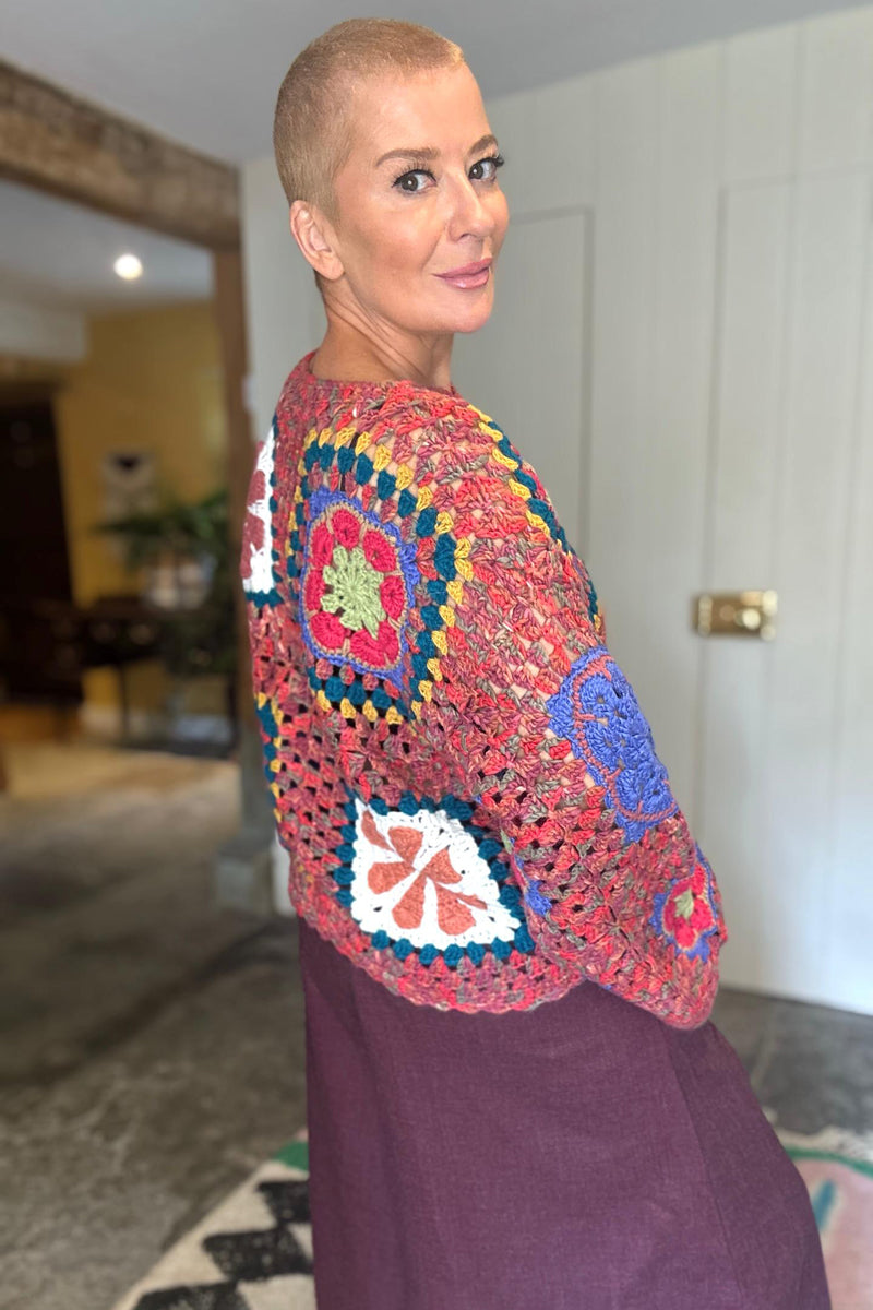 Florence Hand Knitted Crochet Jumper
