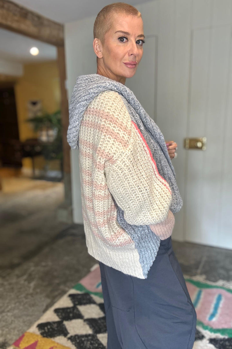 Jessie Hooded Knitted Cardigan