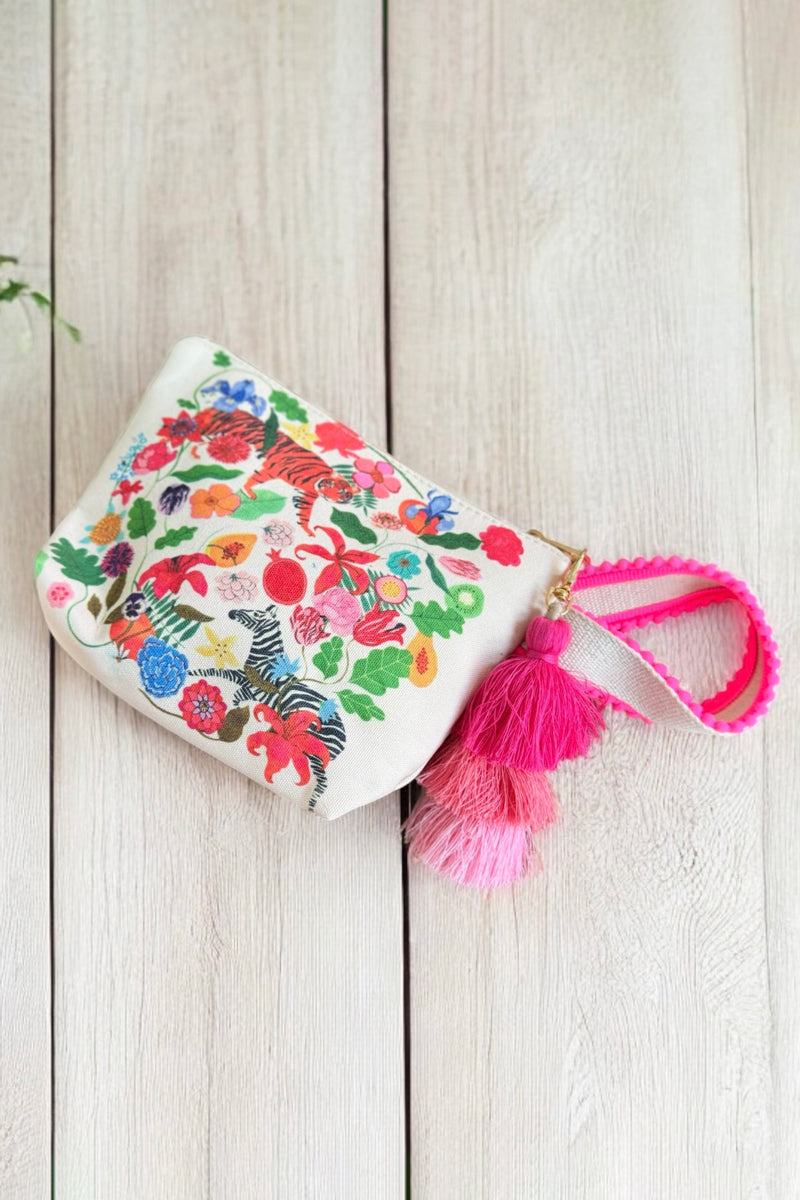 Jungle Print Clutch Bag