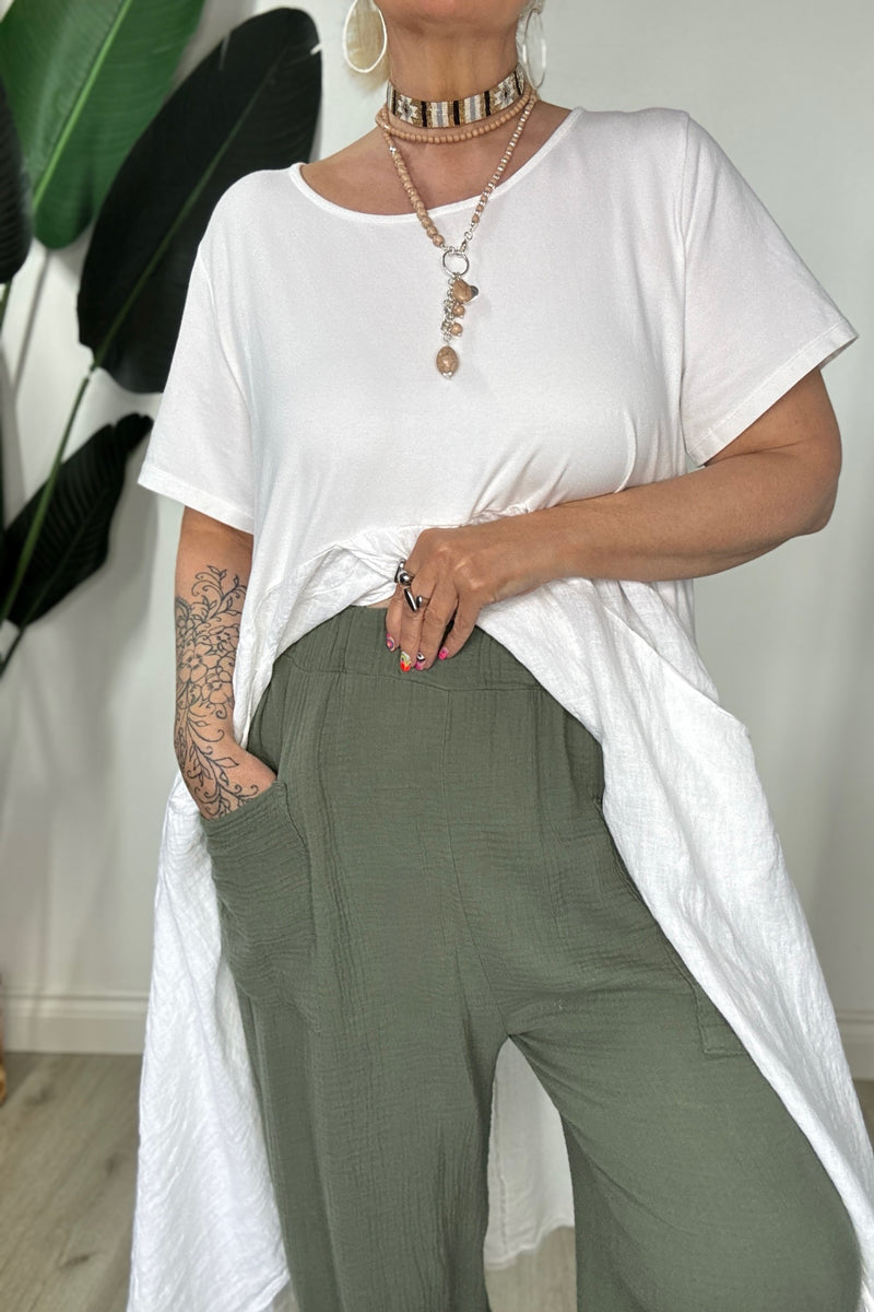 Cotton Waffle Brooke Balloon Pants