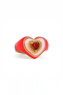 XUXA Love Heart Enamel Ring