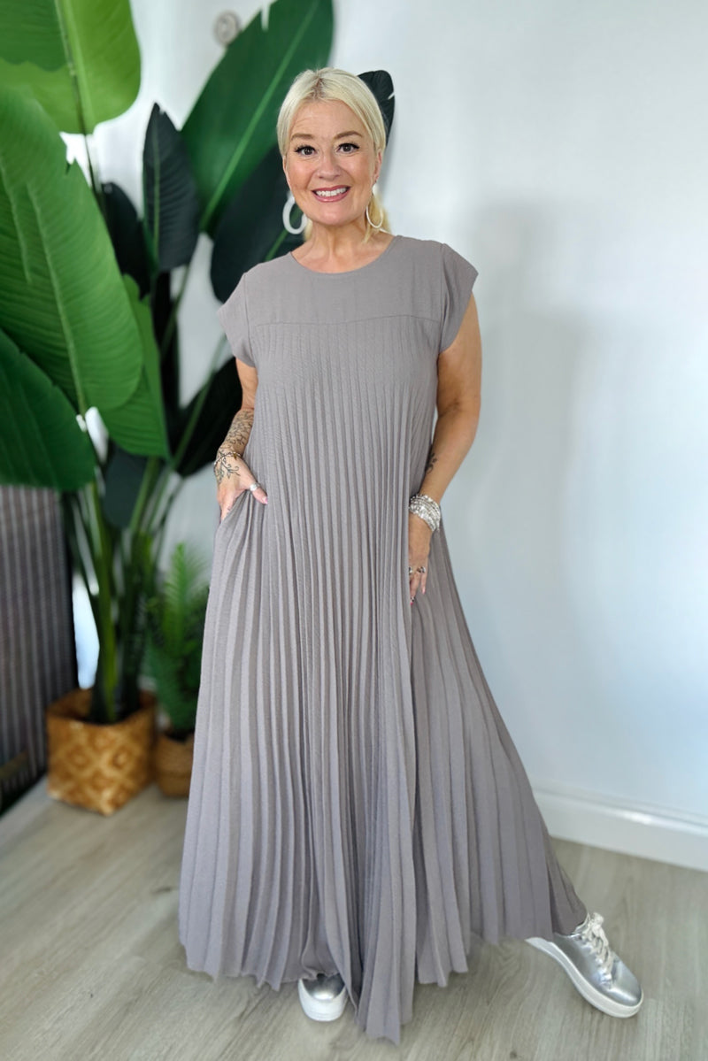 Pleated Maxi Dress