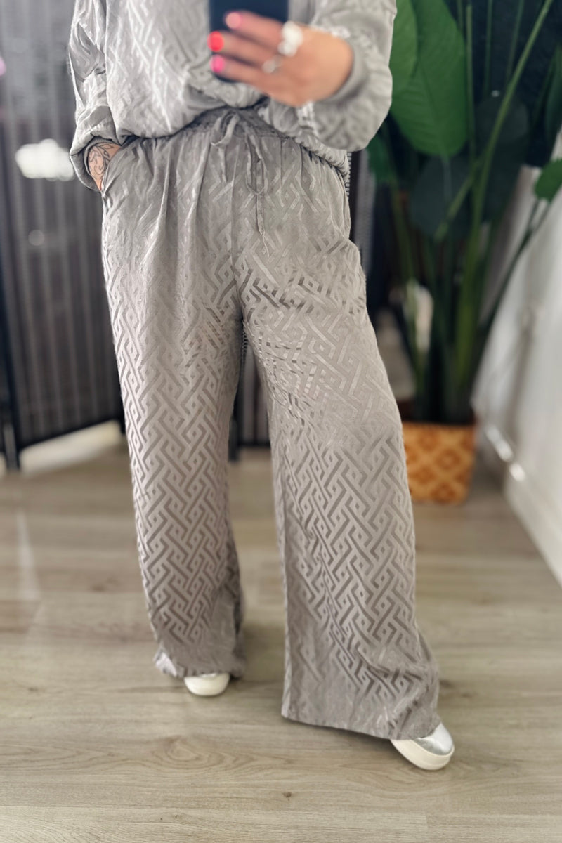 Charlie Satin Wide Leg Trousers