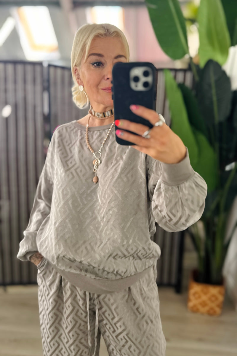 Charlie Satin Sweat Top