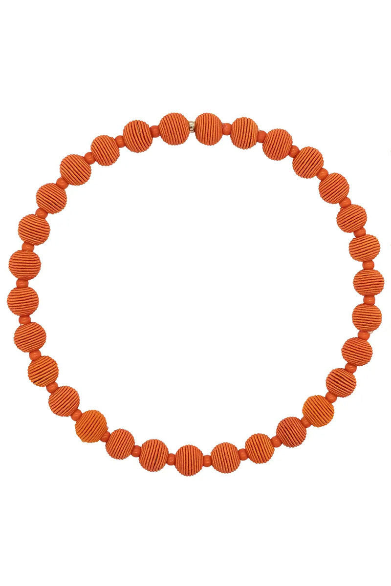 Narratives The Line Cotton Springwire Woven Ball Necklace