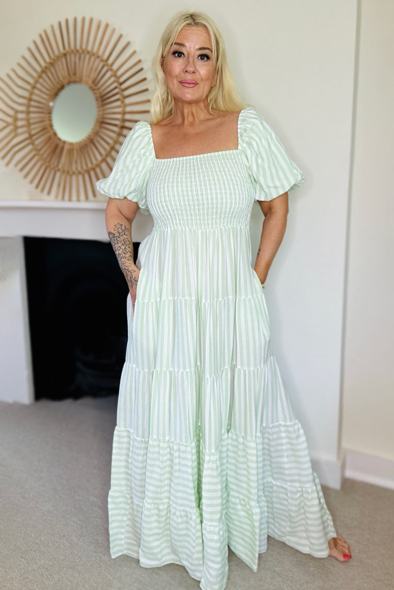 Stripe Maxi Dress