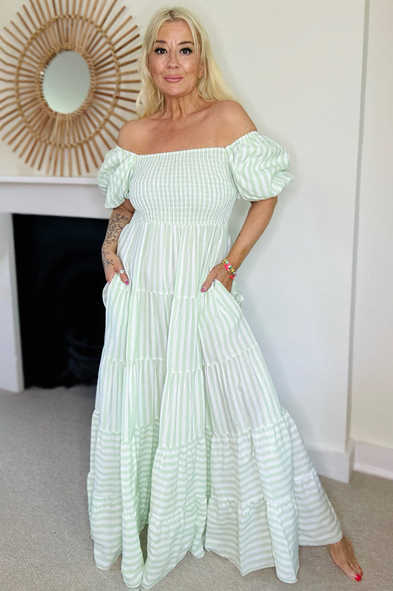 Stripe Maxi Dress