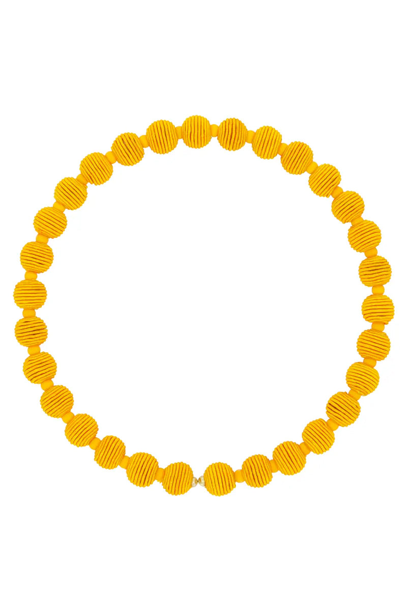 Narratives The Line Cotton Springwire Woven Ball Necklace