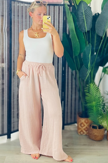 Linen Hopsack Trousers