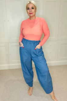 Denim Brooke Balloon Pants