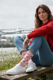 Lobster Glitter Socks