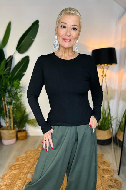 Base Layer Round Neck Top