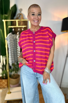 Frankie Sleeveless Knitted Cardigan