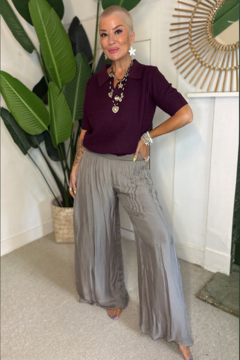 Slow Days Silk Mix Trousers