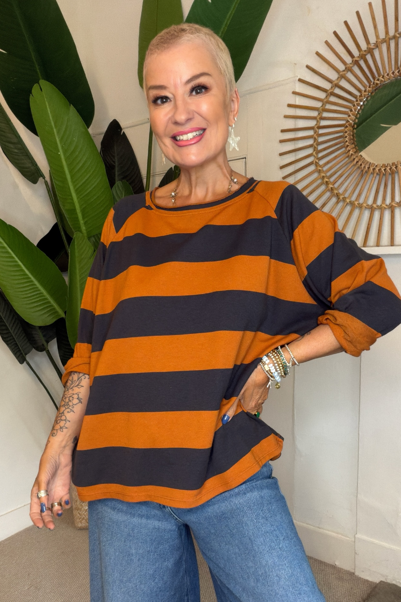 Everyday Stripe Sweat Top