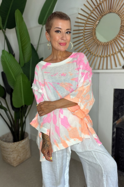 Malibu Moon Linen Top