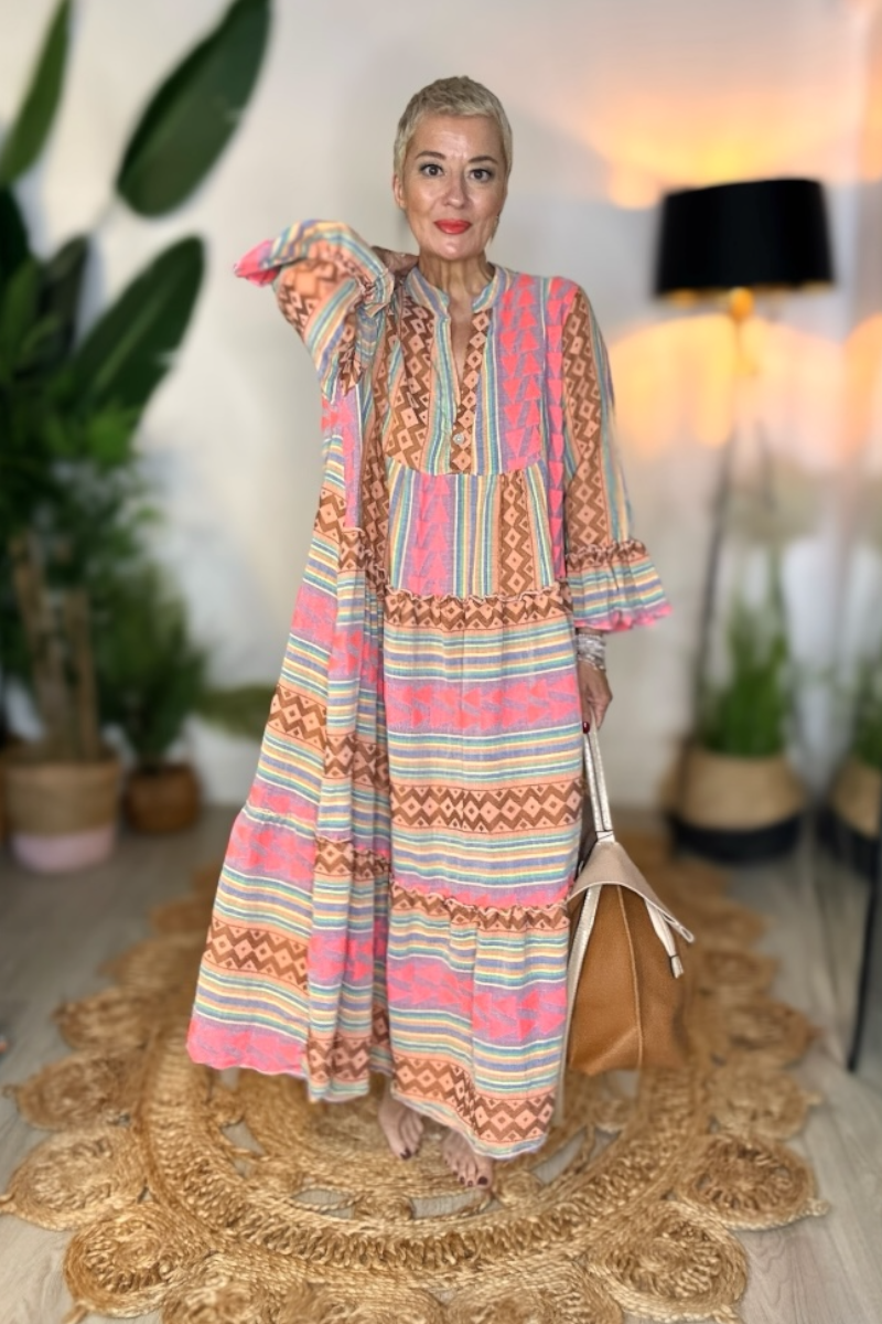 Aztec Woven Maxi Dress