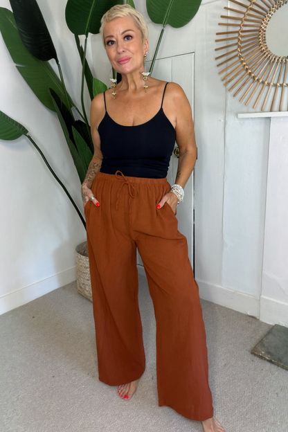 Relaxed Fit Cotton Trousers