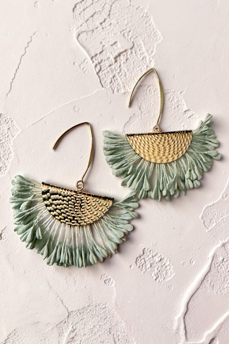 Forget Me Not Fan Earrings